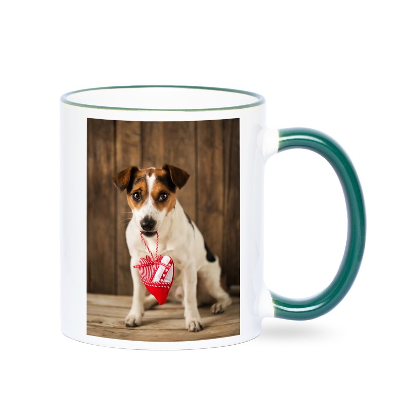 Fototasse dunkelgrün Fototassen