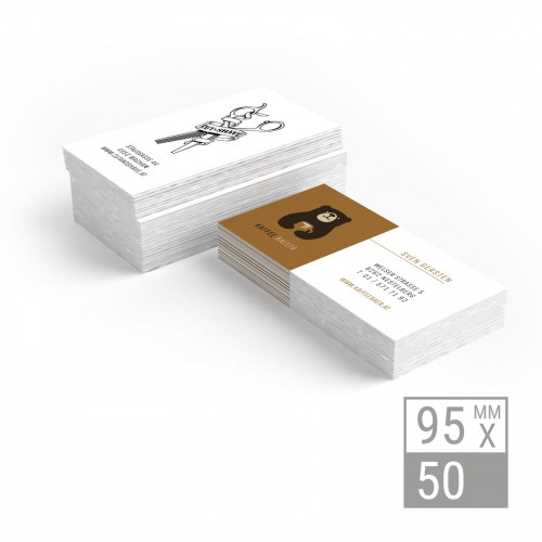 Visitenkarten | 95x50mm - einseitig Visitenkarten einseitig