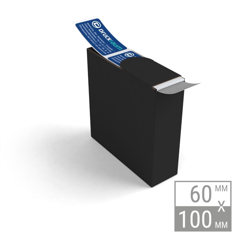 Etiketten auf Rolle | 100x60mm Etiketten in Spenderboxen Etiketten auf Rolle | 100x60mm Etiketten in Spenderboxen