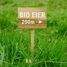 Druck auf Hinweisschild Druck auf Holz