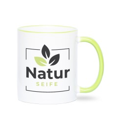 Werbetasse hellgrün Fototassen