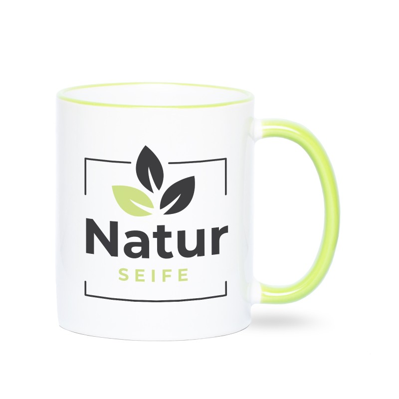 Werbetasse hellgrün Fototassen