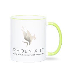 Werbetasse hellgrün Fototassen