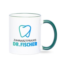 Werbetasse dunkelgrün Fototassen