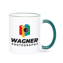 Werbetasse dunkelgrün Fototassen