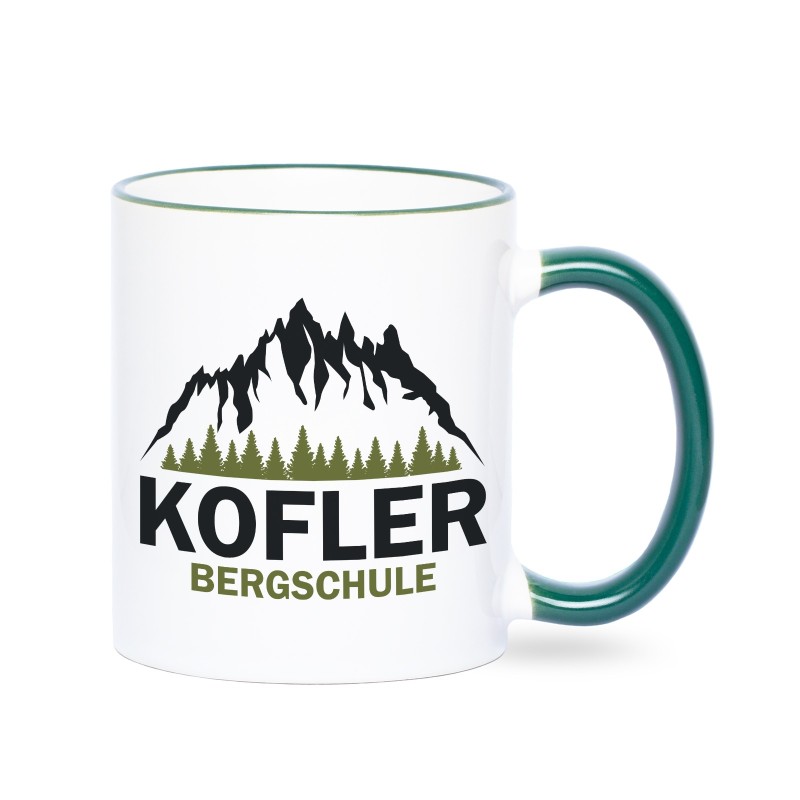 Werbetasse dunkelgrün Fototassen