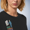 Budget T-Shirt schwarz Textildruck
