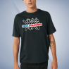 Budget T-Shirt schwarz Textildruck