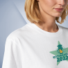 Budget T-Shirt weiß Textildruck