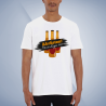 Budget T-Shirt weiß Textildruck