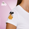 Premium Damen T-Shirt weiß Textildruck