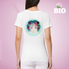Premium Damen T-Shirt weiß Textildruck