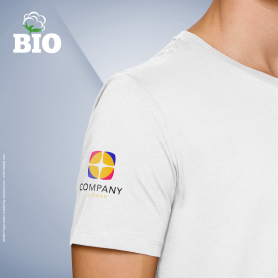 Premium T-Shirt weiß Textildruck