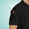 Unisex Poloshirt färbig Textildruck