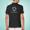 Unisex Poloshirt färbig Textildruck