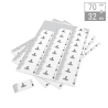 Bogenetiketten | 70x32mm Etiketten auf Bögen