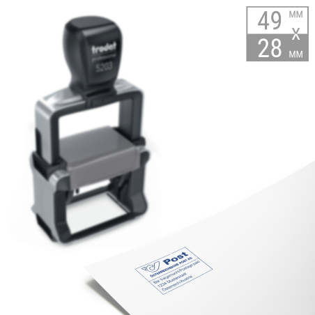 Poststempel - International | 49x28mm Spezialstempel