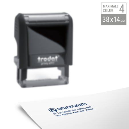 Trodat Printy 4911 | 38x14mm Printy Textstempel