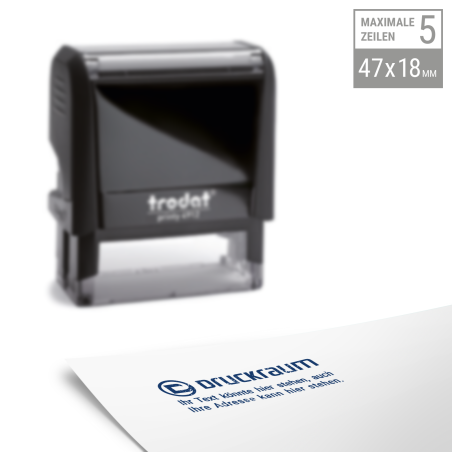 Trodat Printy 4912 | 47x18mm Printy Textstempel