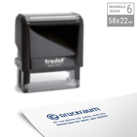 Trodat Printy 4913 | 58x22mm Printy Textstempel