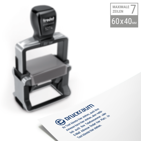 Trodat Professional 5274 | 60x40mm Professional Textstempel
