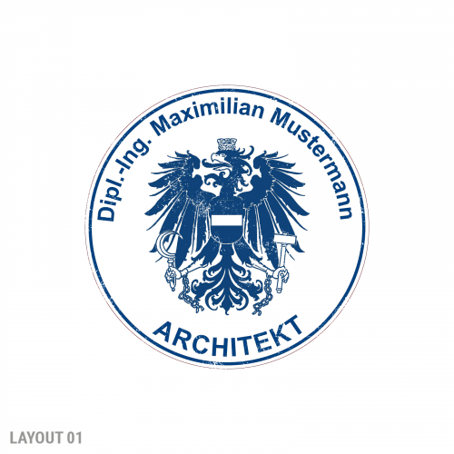 Architekten/Ziviltechniker -Stempel | ⌀40mm Spezialstempel