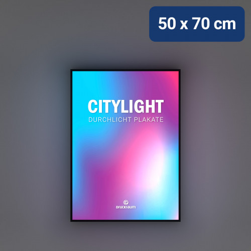 Durchlicht Plakat | 50x70 Durchlicht-Plakate