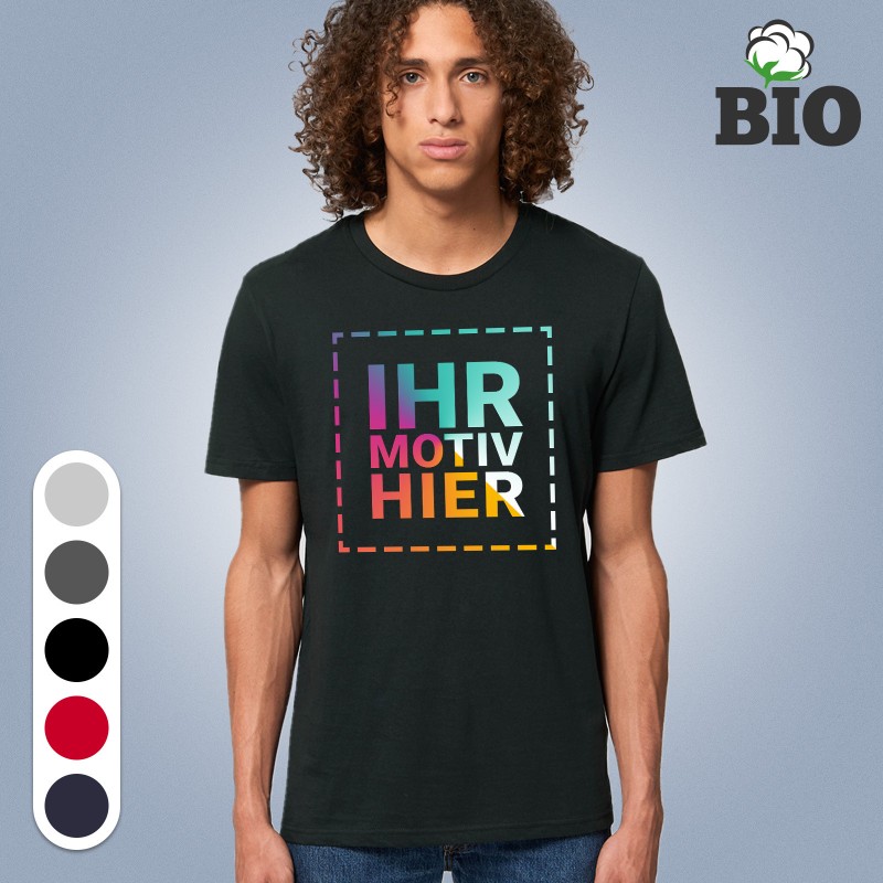 Premium T-Shirt färbig Textildruck