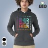 Zipped Hoodie Jacket Textildruck