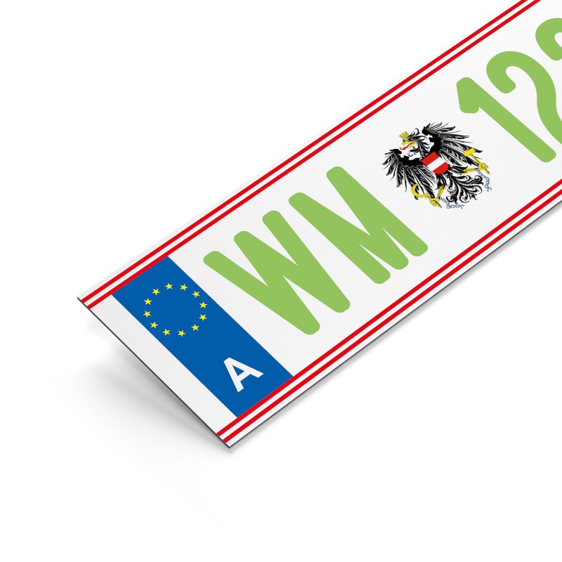 Fun-Kennzeichen Elektroauto Fun-Kennzeichen