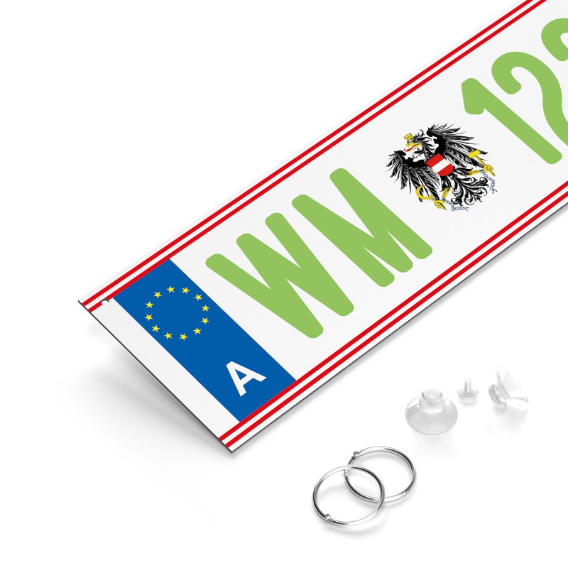 Fun-Kennzeichen Elektroauto Fun-Kennzeichen