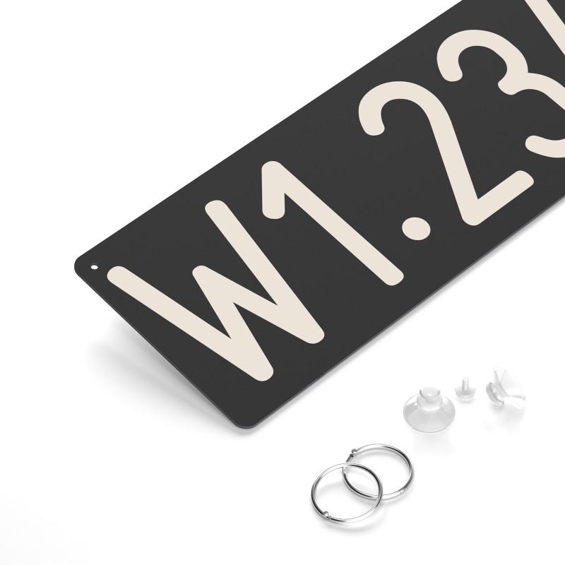 Fun-Kennzeichen bis 1989 hinten Fun-Kennzeichen