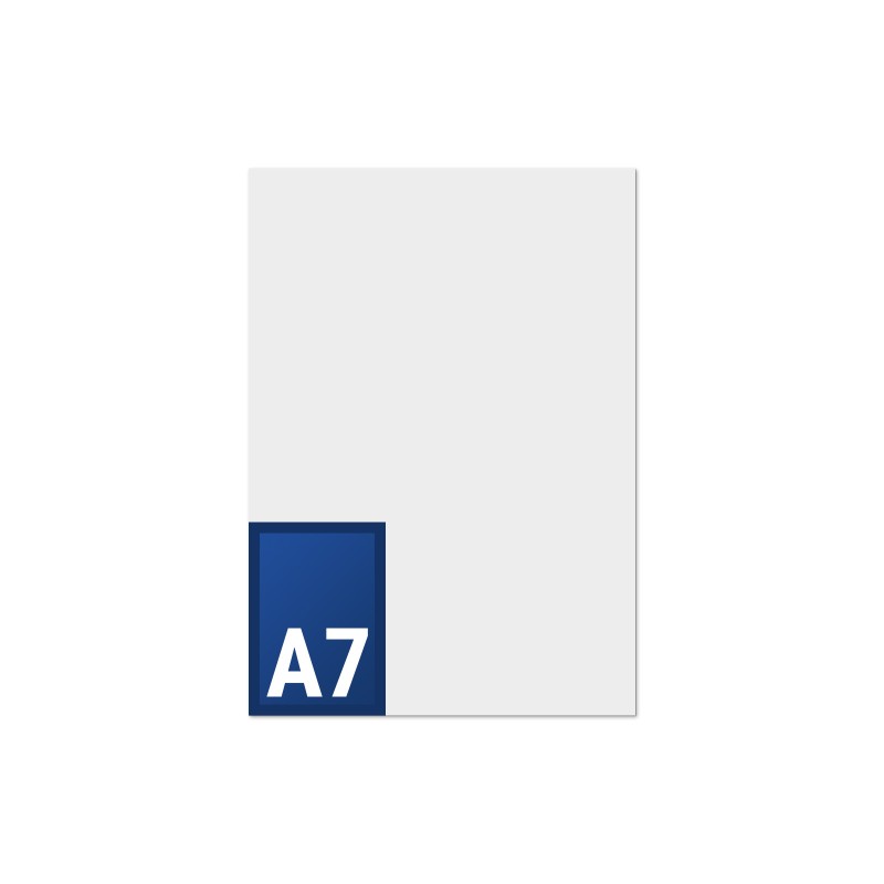 Wickelfalz 6-seitig | DIN A7 hoch | 7,4x10,5cm Wickelfalz