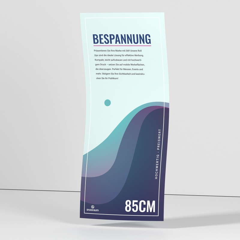 Bespannung für Roll-Up | 85x200cm Roll-Ups