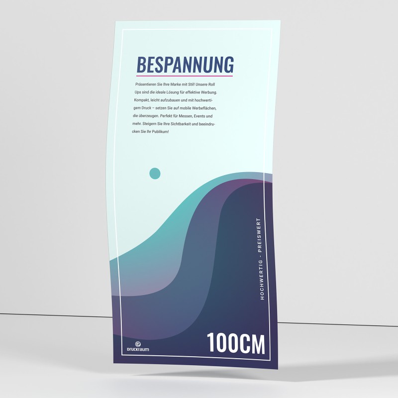 Bespannung für Roll-Up | 100x200cm Roll-Ups Bespannung für Roll-Up | 100x200cm Roll-Ups