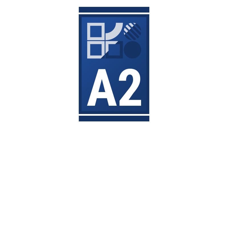Banner Display mit partiellem Lack-Effekt | DIN A2 Banner Displays mit partiellem Lack-Effekt Banner Display mit partiellem Lack-Effekt | DIN A2 Banner Displays mit partiellem Lack-Effekt