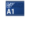 Banner Display mit partiellem Lack-Effekt | DIN A1 quer Banner Displays mit partiellem Lack-Effekt