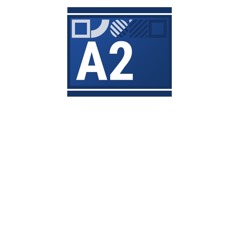 Banner Display mit partiellem Lack-Effekt | DIN A2 quer Banner Displays mit partiellem Lack-Effekt Banner Display mit partiellem Lack-Effekt | DIN A2 quer Banner Displays mit partiellem Lack-Effekt