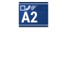 Banner Display mit partiellem Lack-Effekt | DIN A2 quer Banner Displays mit partiellem Lack-Effekt