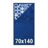 Bespannung Banner Display mit partiellem Lack-Effekt | 70x140cm Banner Displays mit partiellem Lack-Effekt