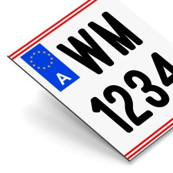 Wettbewerbs-Kennzeichen Motorrad | Hochformat Fun-Kennzeichen