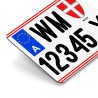 Wettbewerbs-Kennzeichen Motorrad | Querformat Fun-Kennzeichen