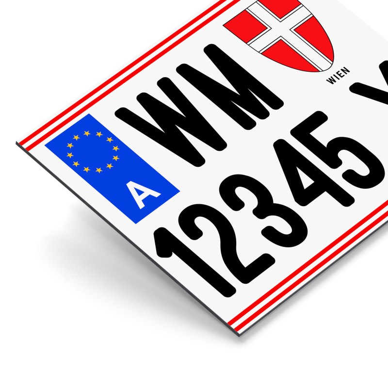 Wettbewerbs-Kennzeichen Motorrad | Querformat Fun-Kennzeichen