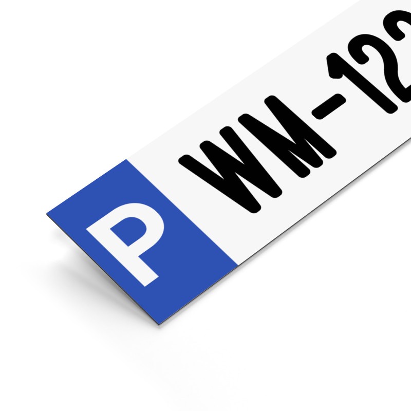 Parkplatzschild Fun-Kennzeichen