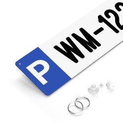 Parkplatzschild Fun-Kennzeichen