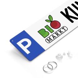 Parkplatzschild Fun-Kennzeichen