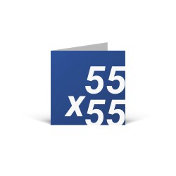 Klapp-Visitenkarten klassisch | 55x55mm Visitenkarten Klassisch