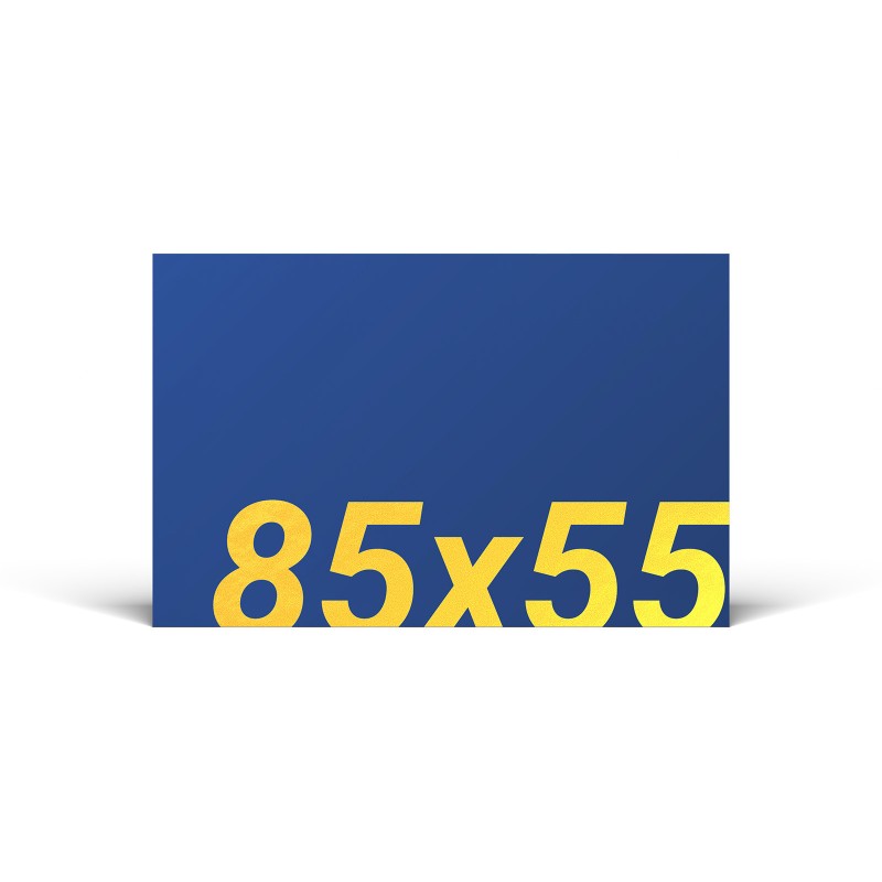 Visitenkarten mit Folienveredelung | 85x55mm Visitenkarten mit Folienveredelung