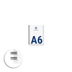 Drahtkammbindung | DIN A6 | 10,5x14,8cm Gebundene Unterlagen und Skripten