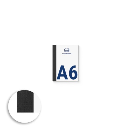 Leinenrückenbindung | DIN A6 | 10,5x14,8cm Gebundene Unterlagen und Skripten